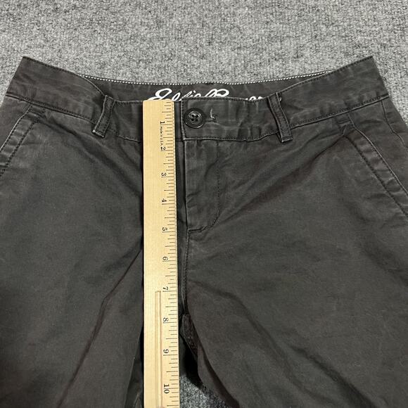 Eddie Bauer Pants Womens 0 Gray Legend Wash Boyfriend Flannel Lined Stretch - Picture 14 of 16